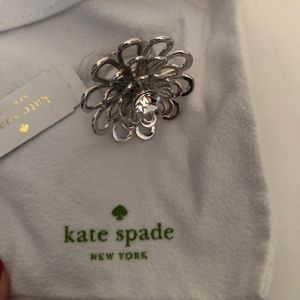 NWT Kate Spade Oops a Daisy Silver Ring - Size 6